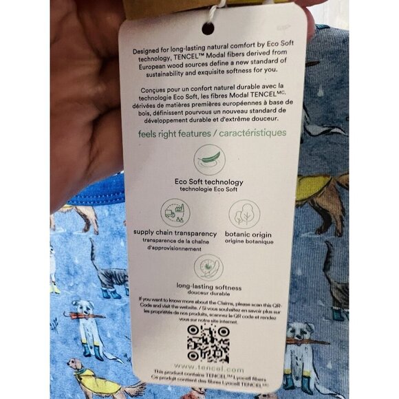 Wildwoven Kindthing Raining Cats & Dogs Pajama Set Size 3T Tencel Soft Unisex - Picture 9 of 10